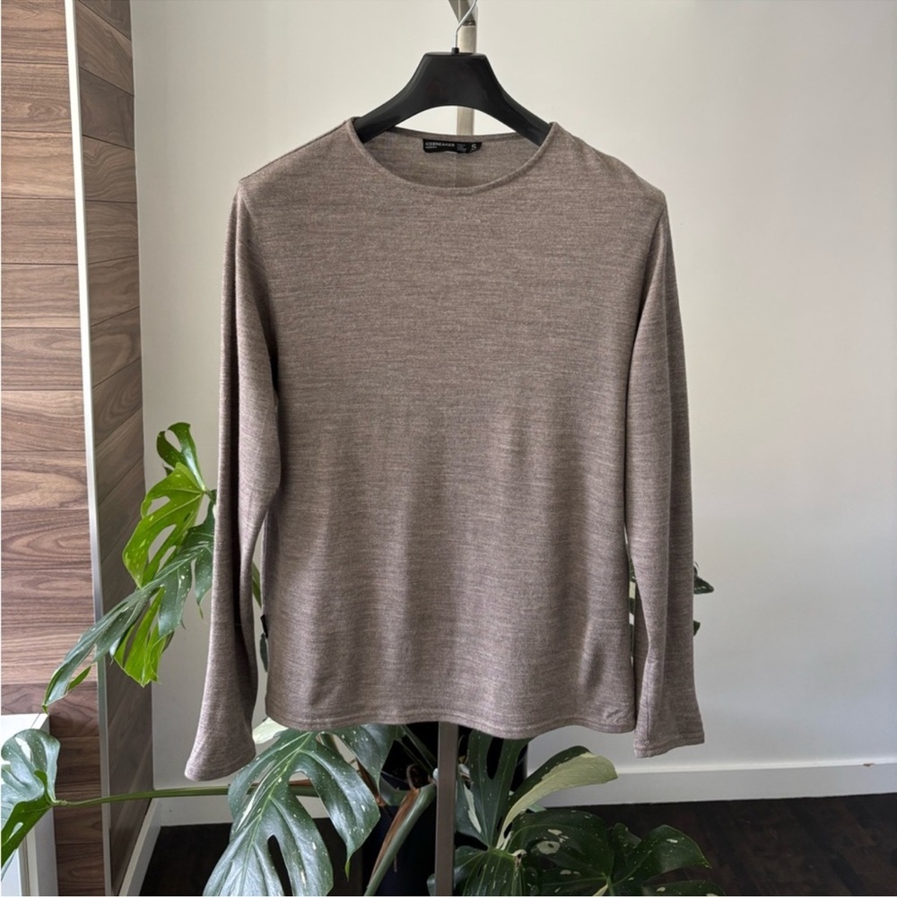 Icebreaker Men's Lightweight Crew Neck Sweater in Taupe